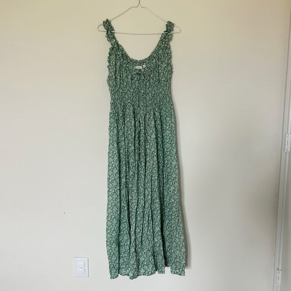 Doen Emmaretta Midi Dress Peridot Tea Floral - Picture 4 of 9